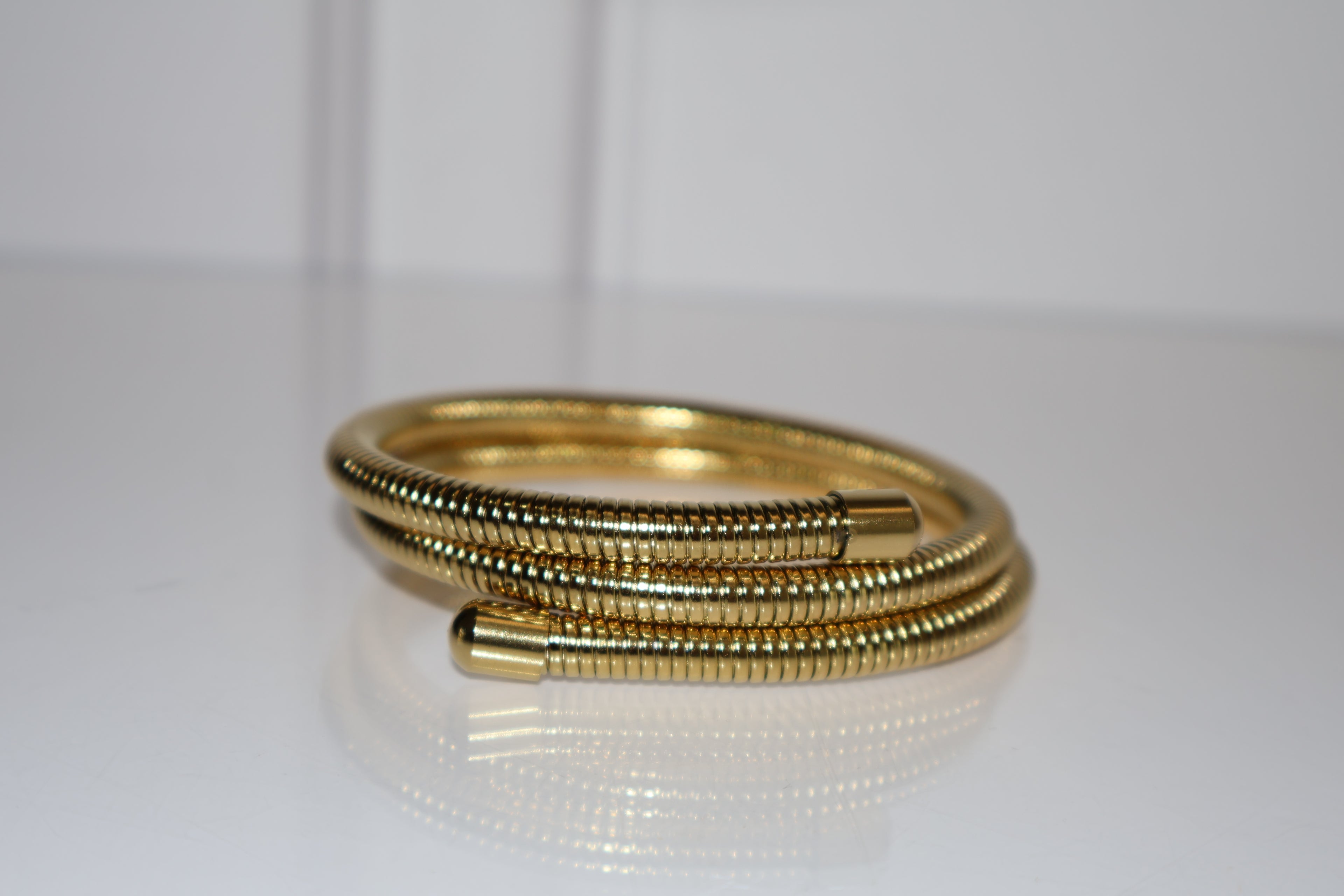 Brazalete espiral Dorado