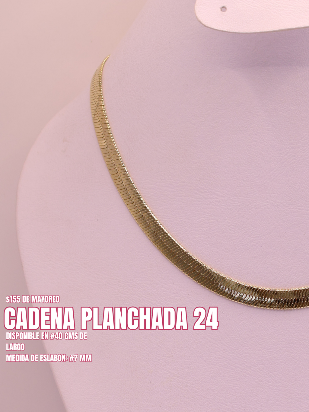 CADENA PLANCHADA 24 ORO LAMINADO