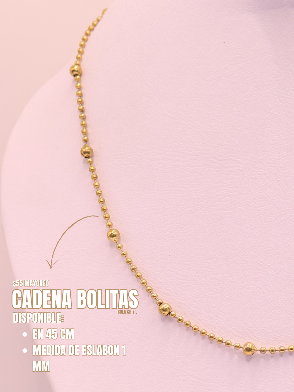CADENA 43 BOLITAS