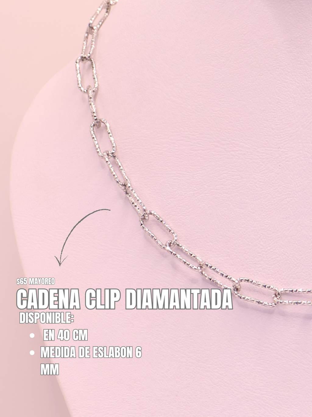 CADENA 89 CLIP DIAMANTADA