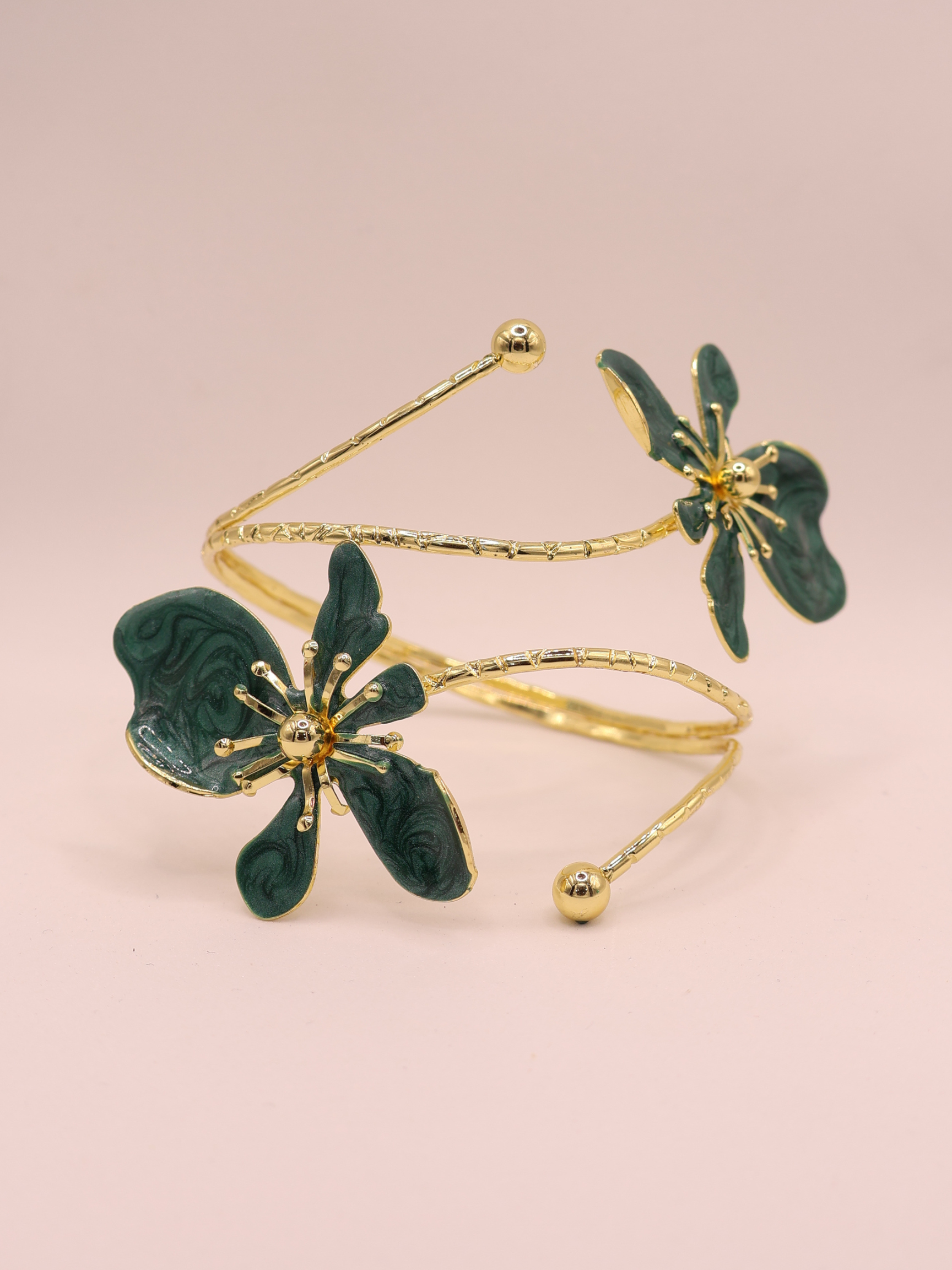 Brazalete Brazo Flor Verde