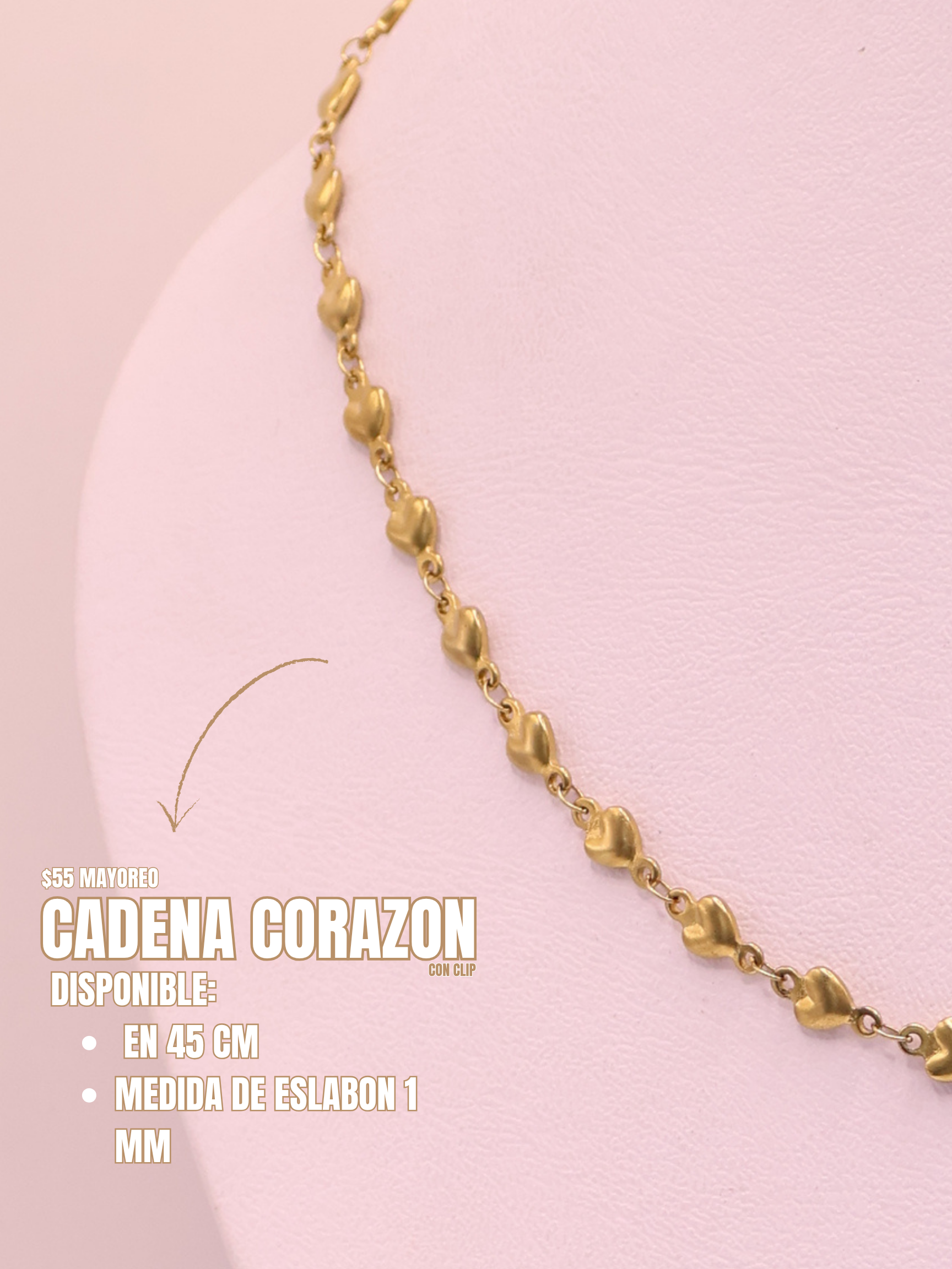 CADENA 46 CORAZON