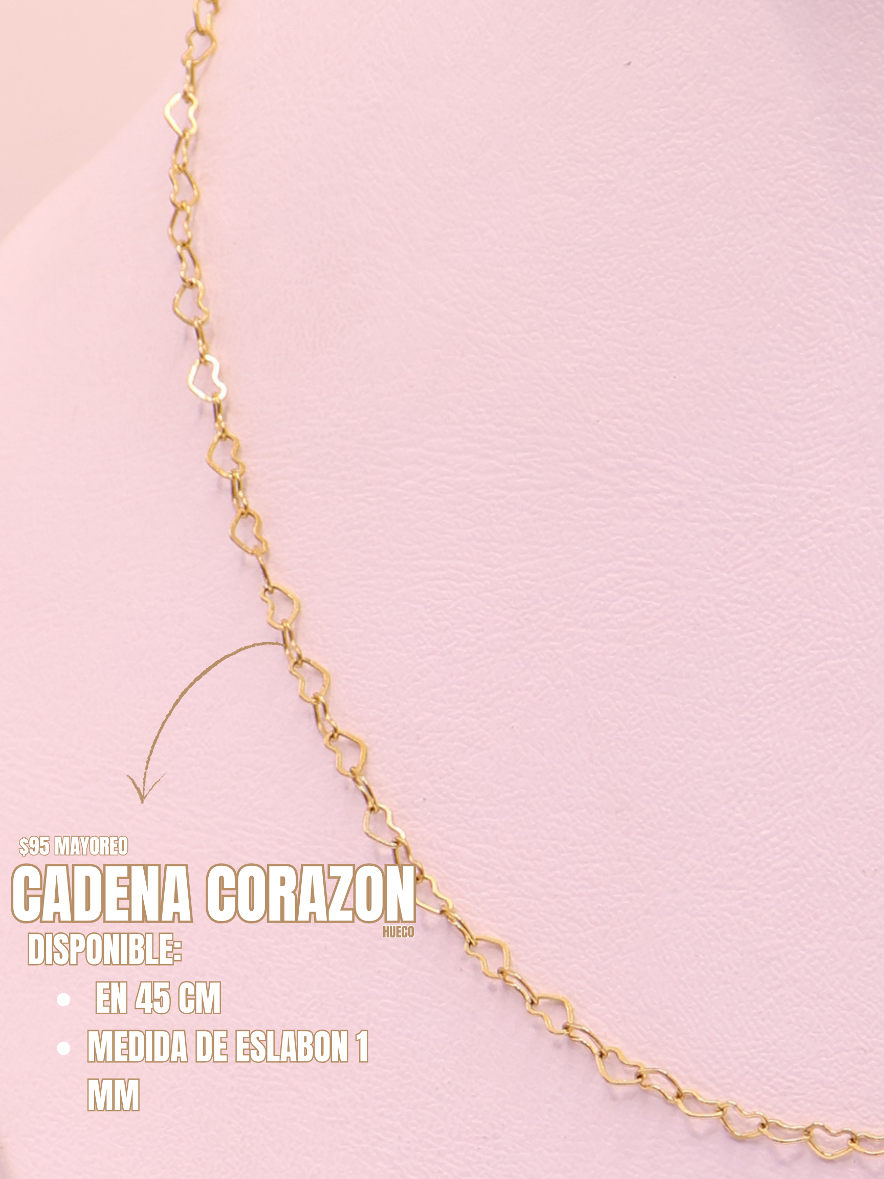 CADENA 47 HUECO CORAZON