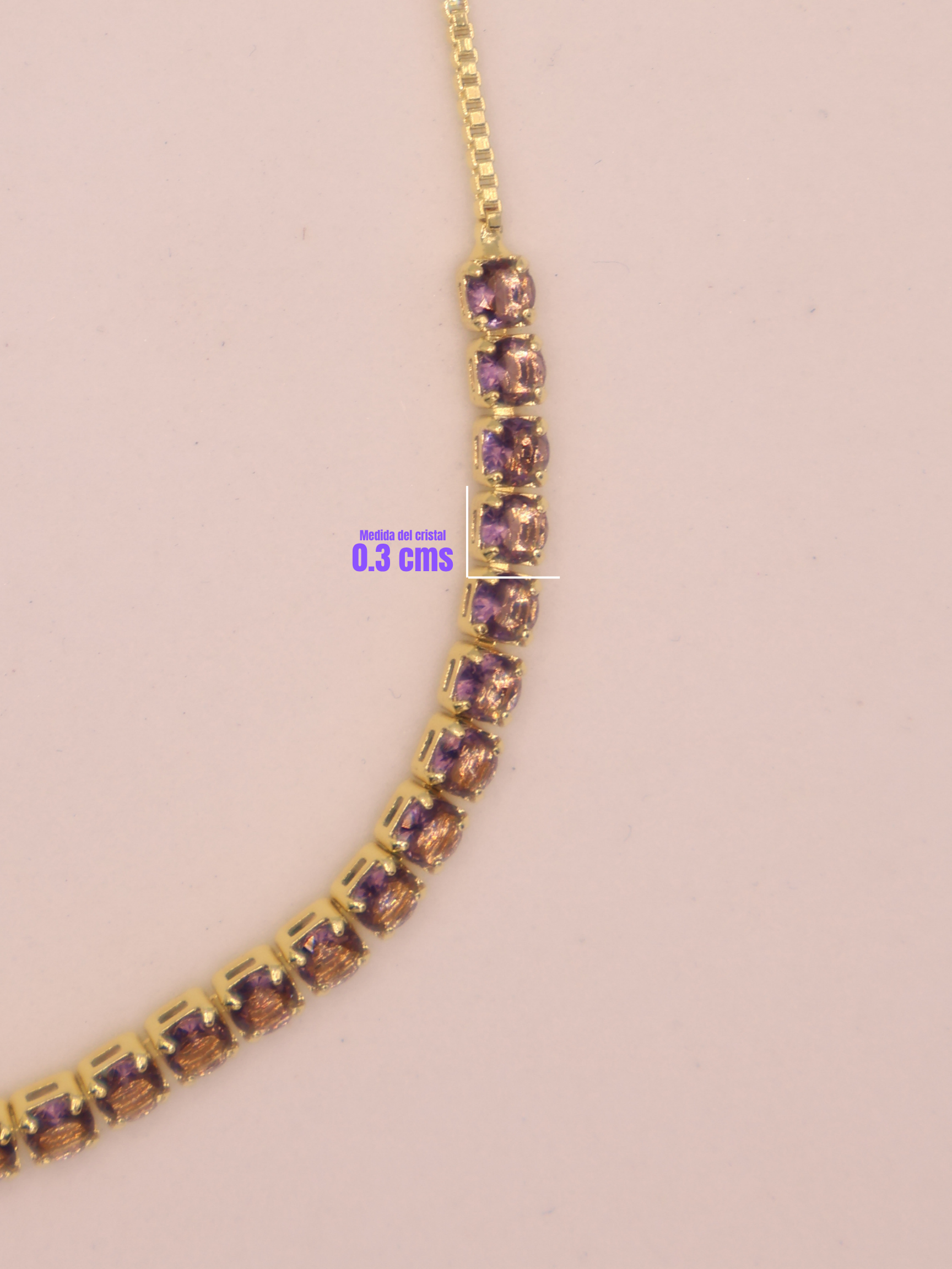 Pulsera Tenis LILA DRD