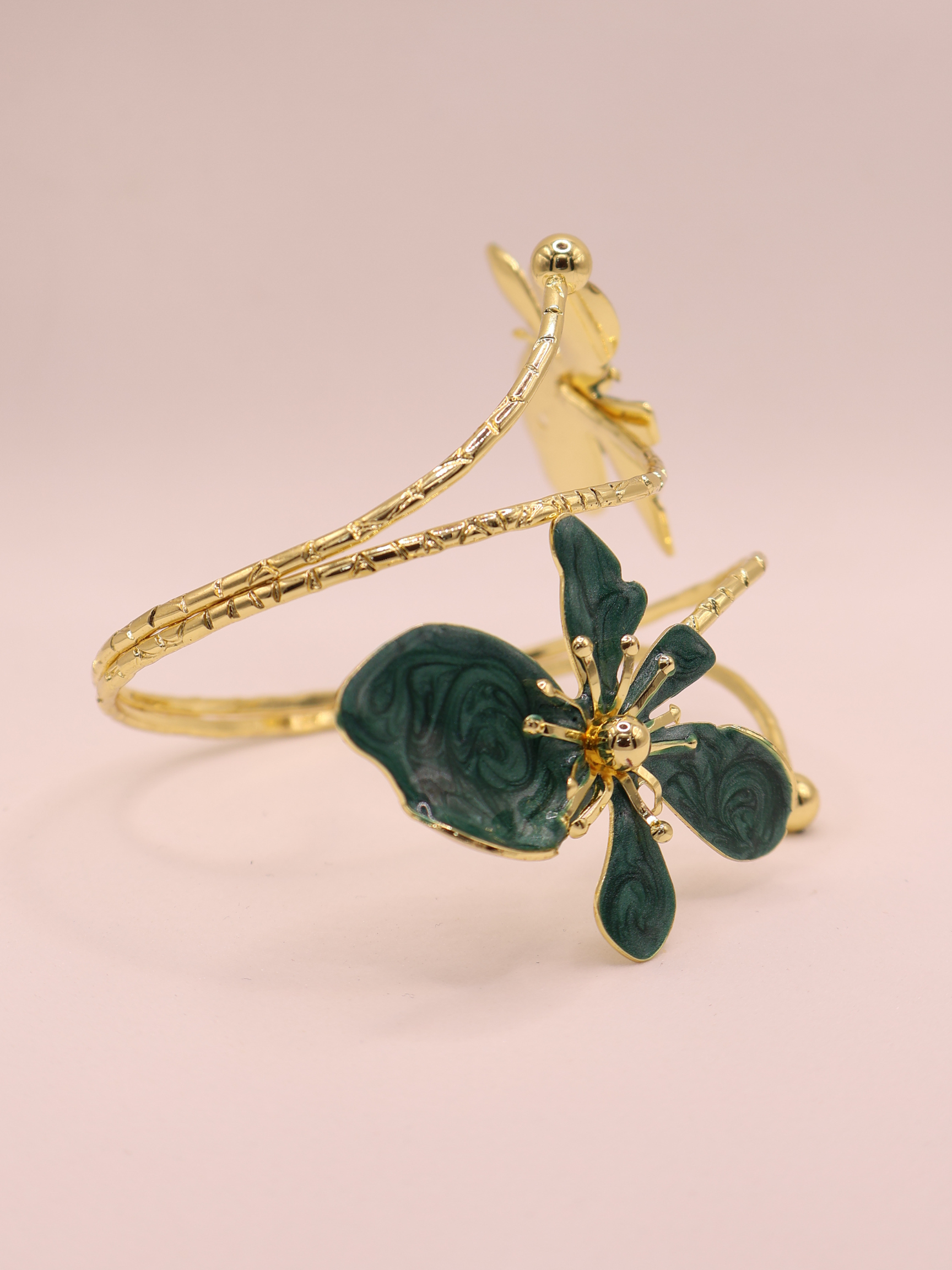 Brazalete Brazo Flor Verde