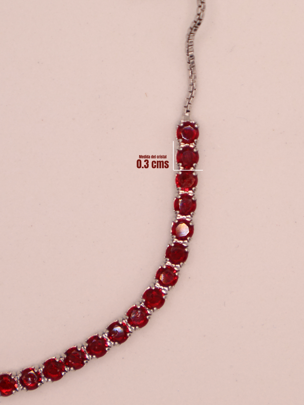 Pulsera Tenis TINTO PLT