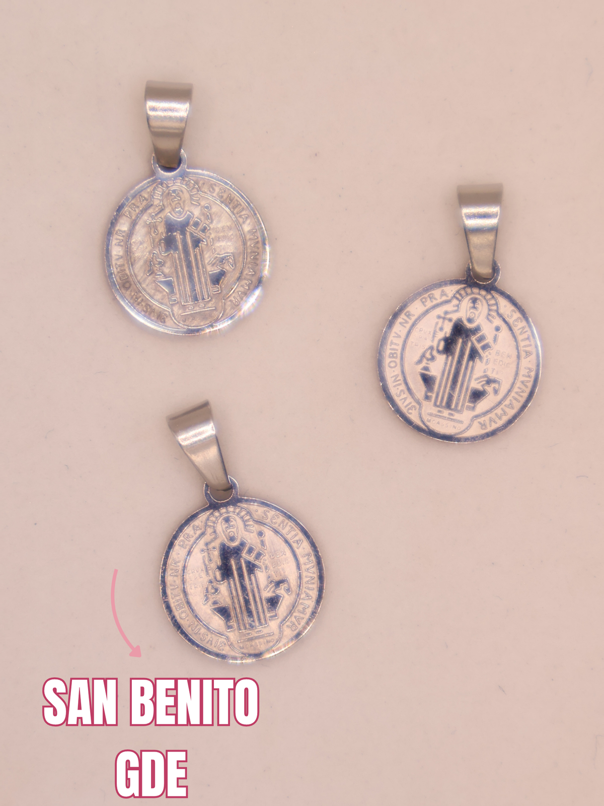 DIJE RELIGIOSO SET SAN BENITO 4