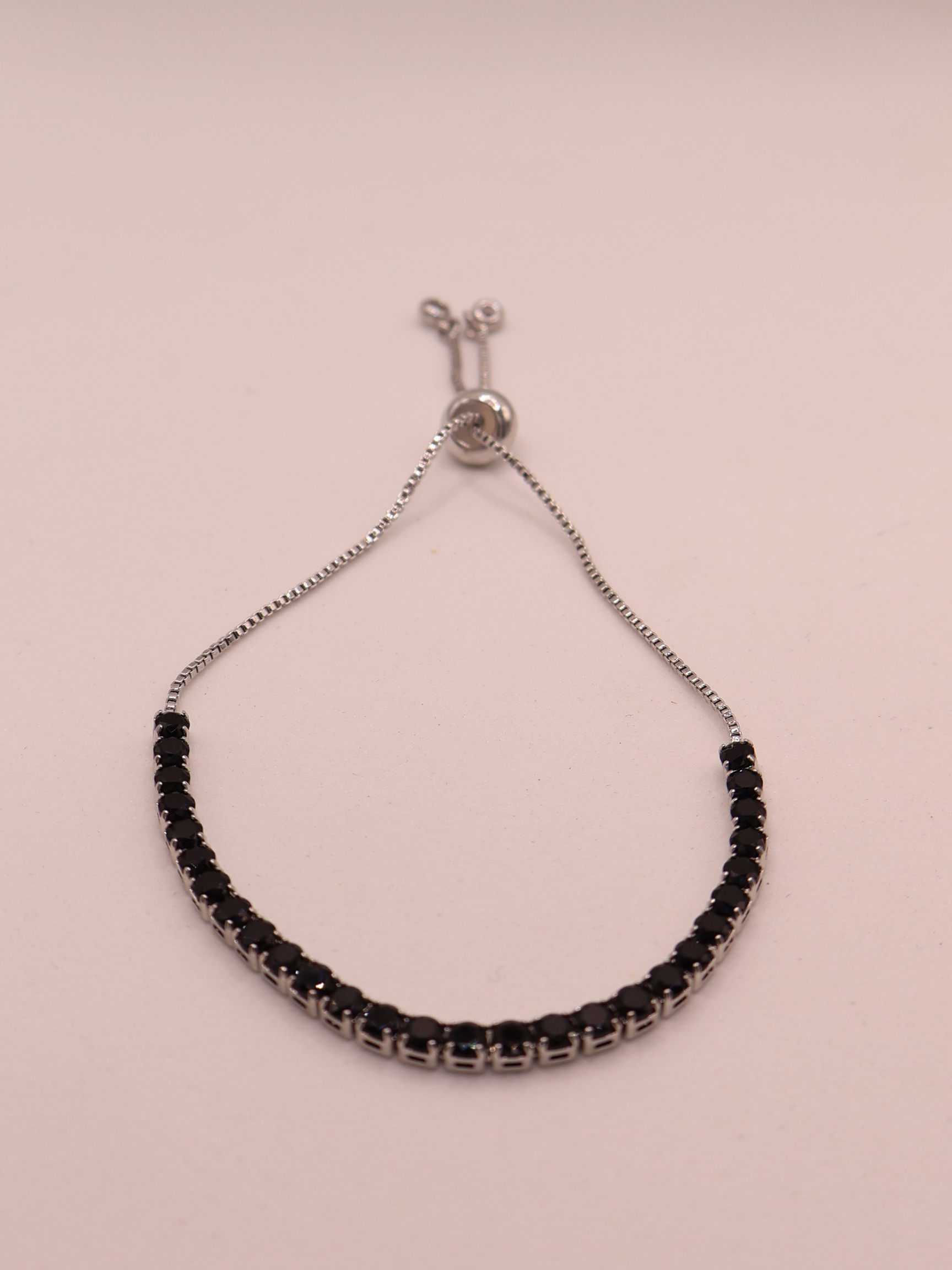 PULSERA TENIS NEGRA