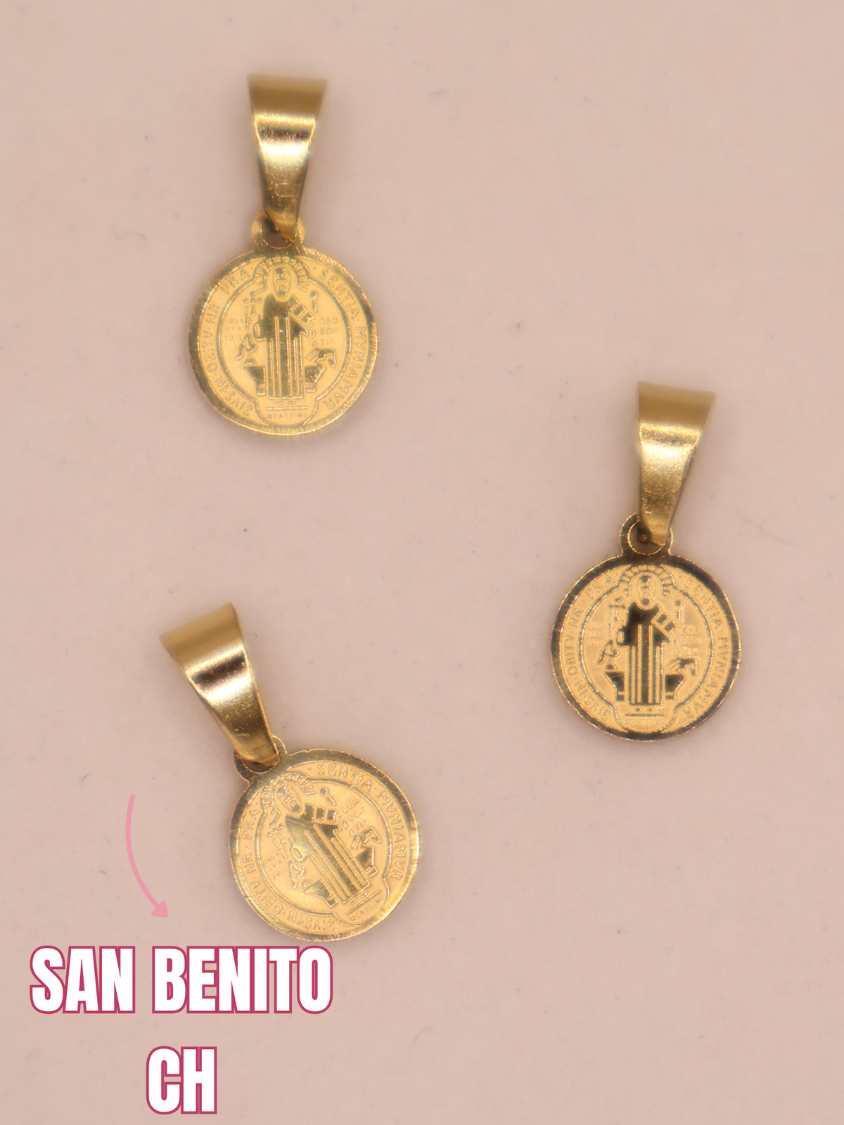 DIJE RELIGIOSO SET SAN BENITO 4