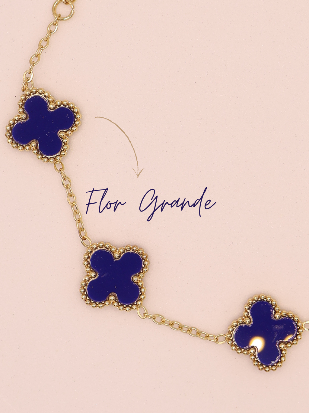 Pulsera de trebol azul gde