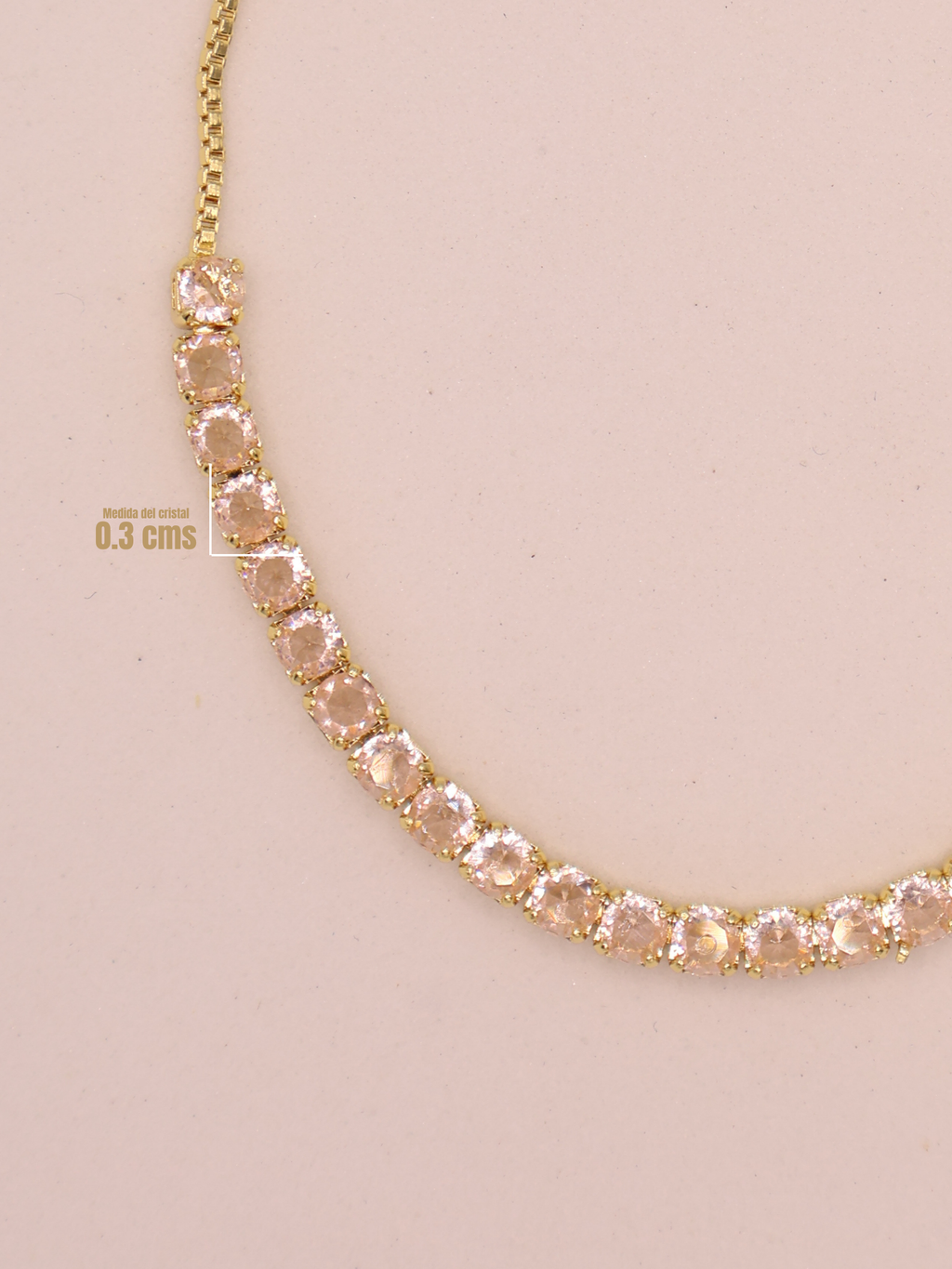 Pulsera Tenis BEIGE DRD