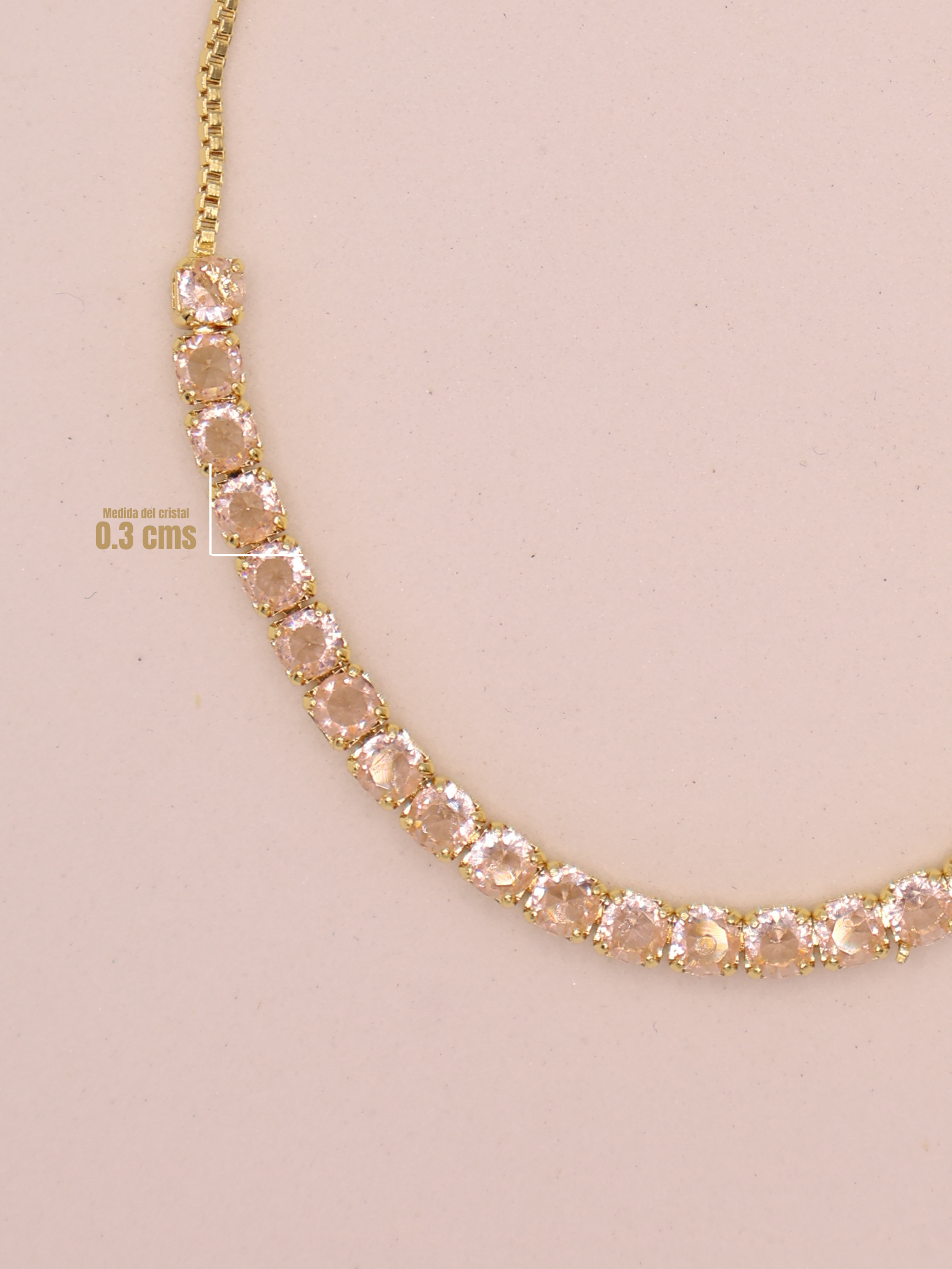 Pulsera Tenis BEIGE DRD
