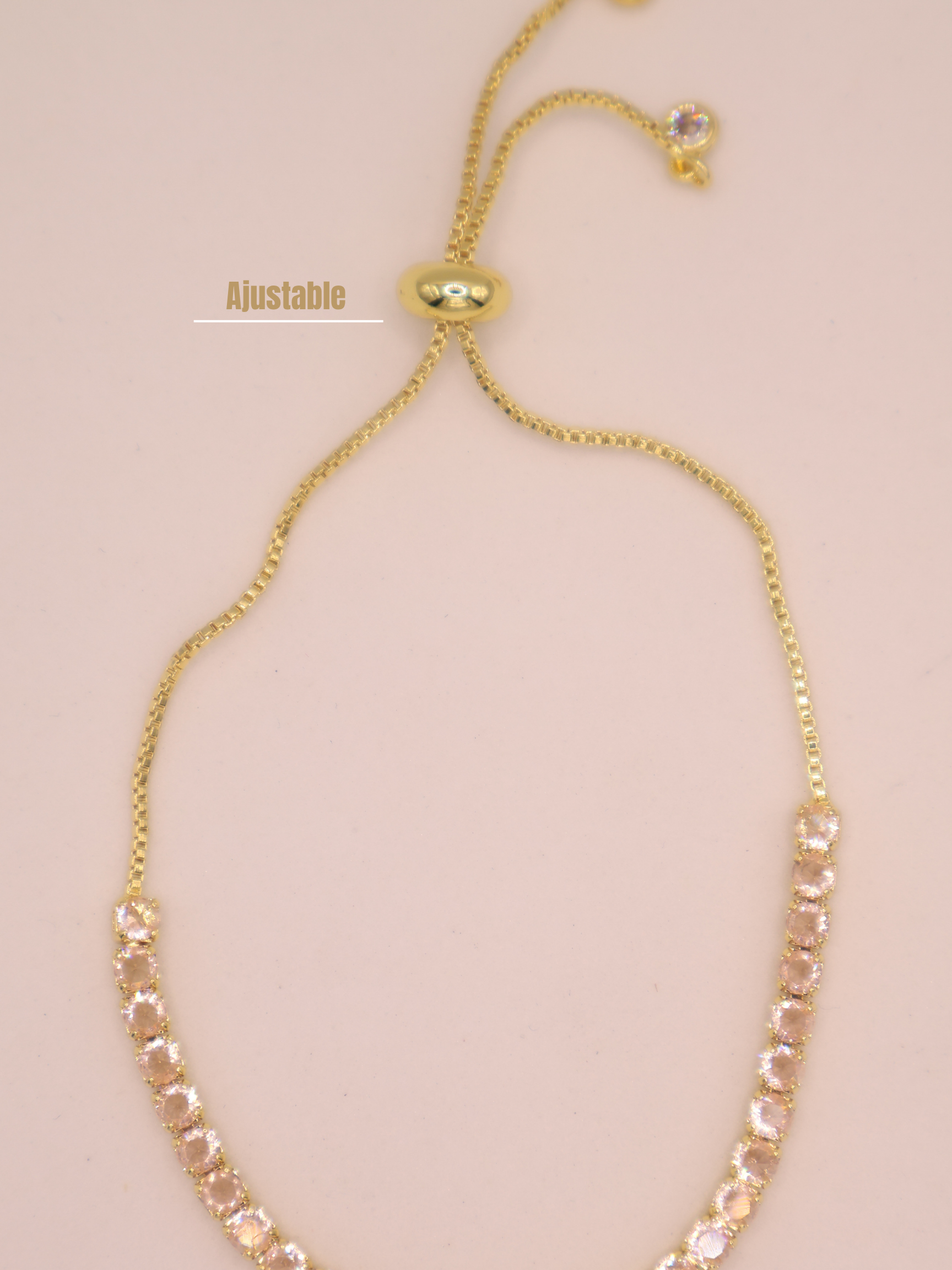 Pulsera Tenis BEIGE DRD