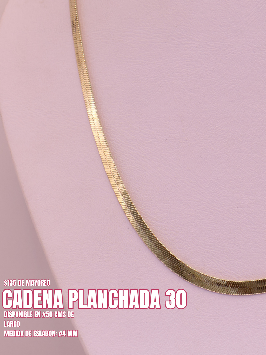 CADENA PLANCHADA 30 ORO LAMINADO