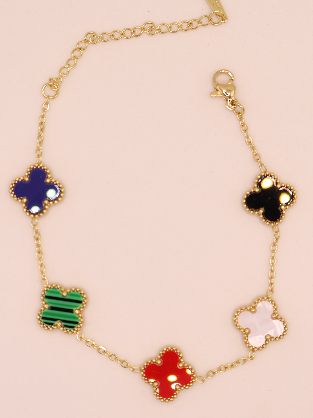 Pulsera de trebol tricolor gde