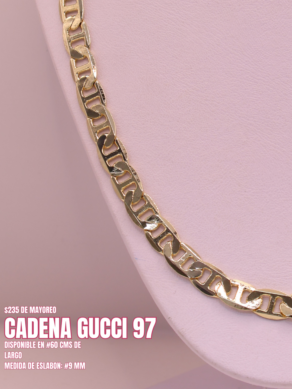 CADENA TIPO GUCCI 97 ORO LAMINADO