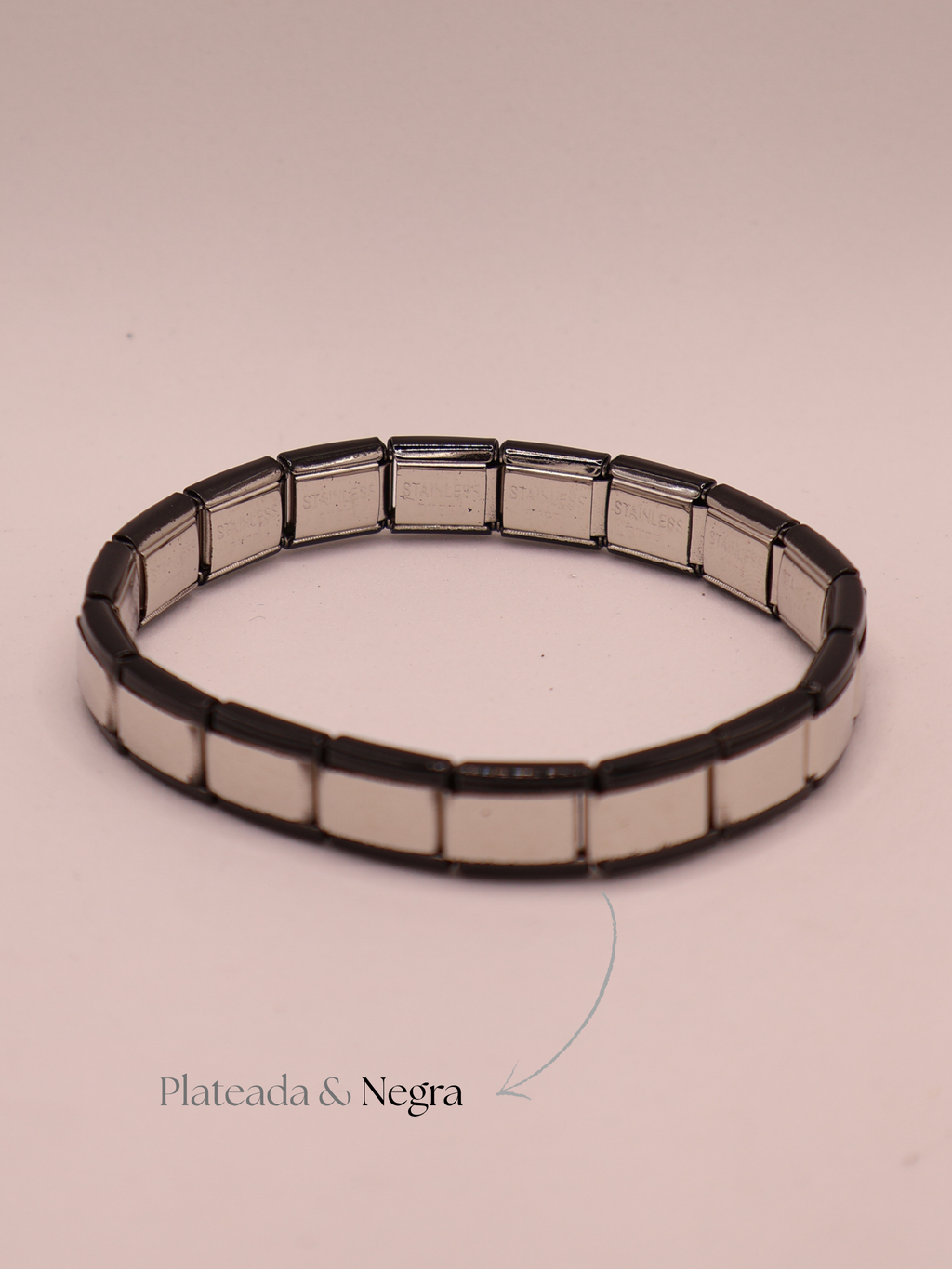 Italiana Plateado + Negro