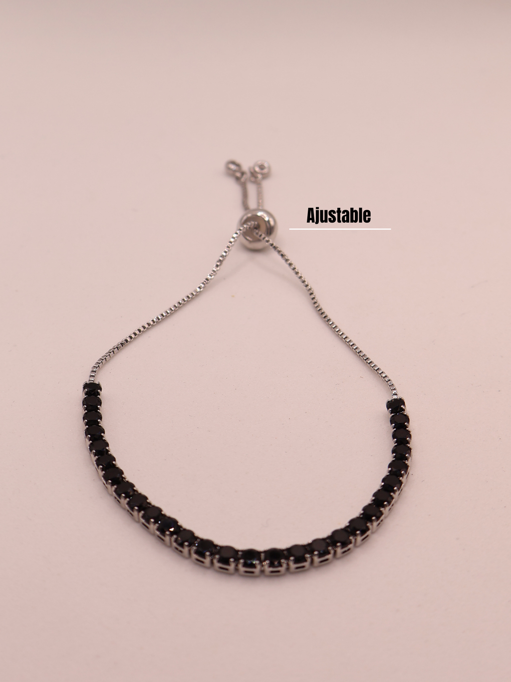 PULSERA TENIS NEGRA