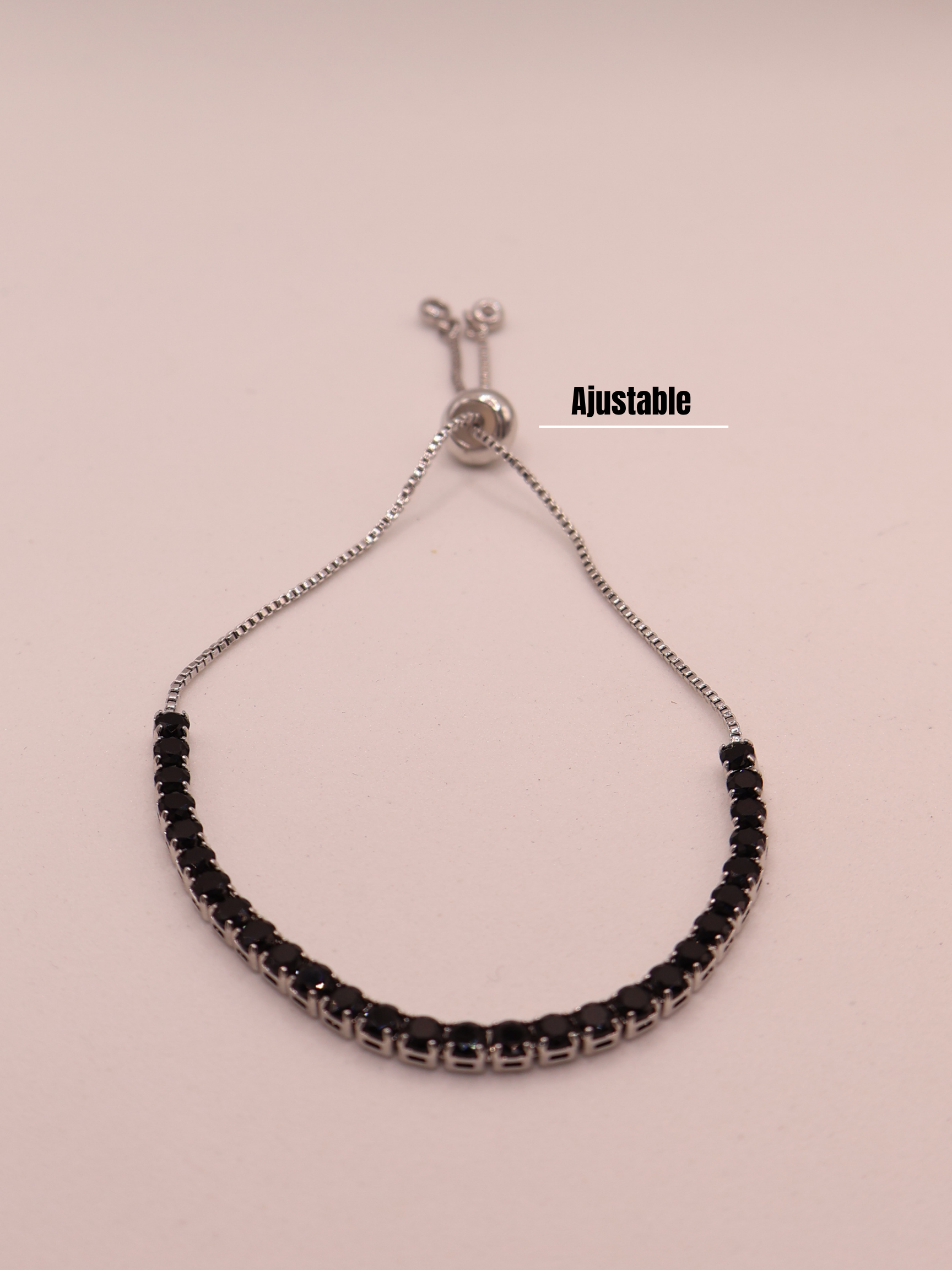 PULSERA TENIS NEGRA