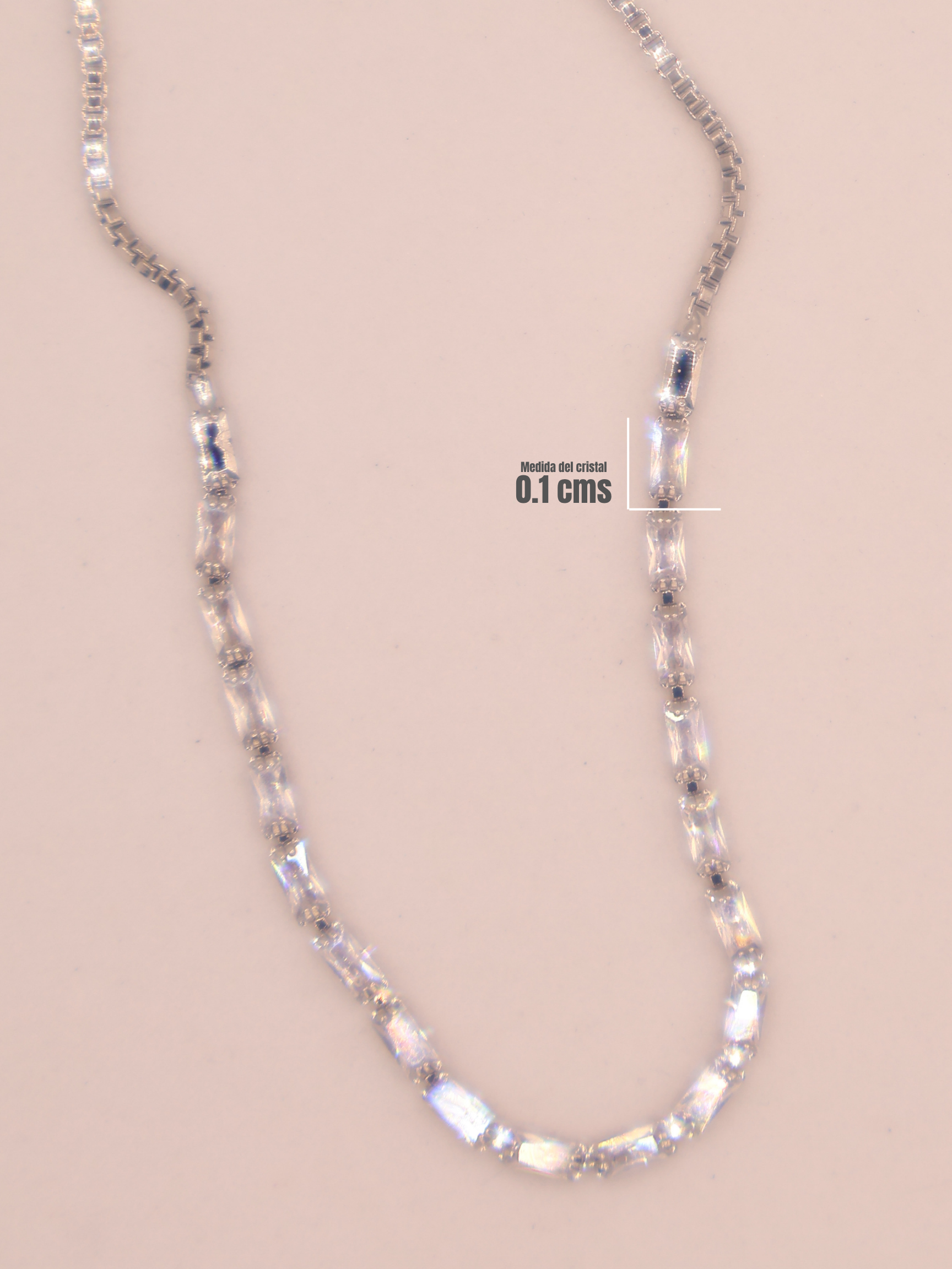 Pulsera Tenis CRISTAL PLT