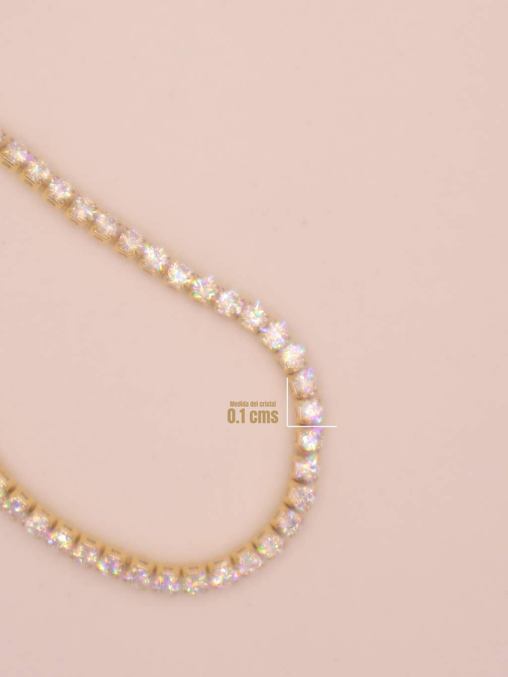 Pulsera Tenis BEIGE DRD