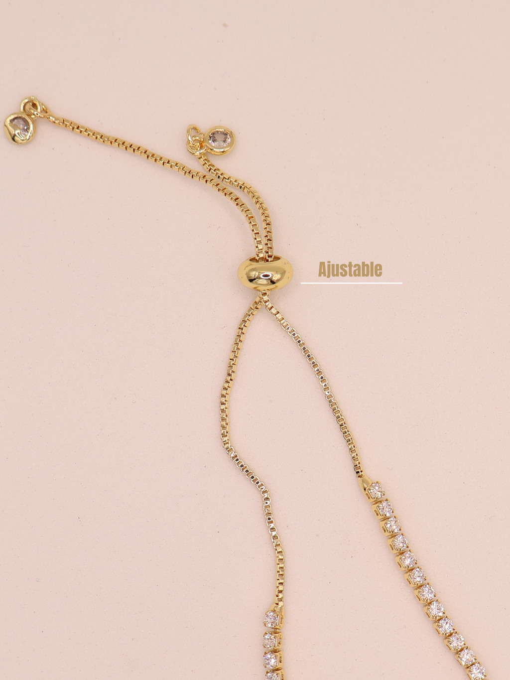 Pulsera Tenis BEIGE DRD