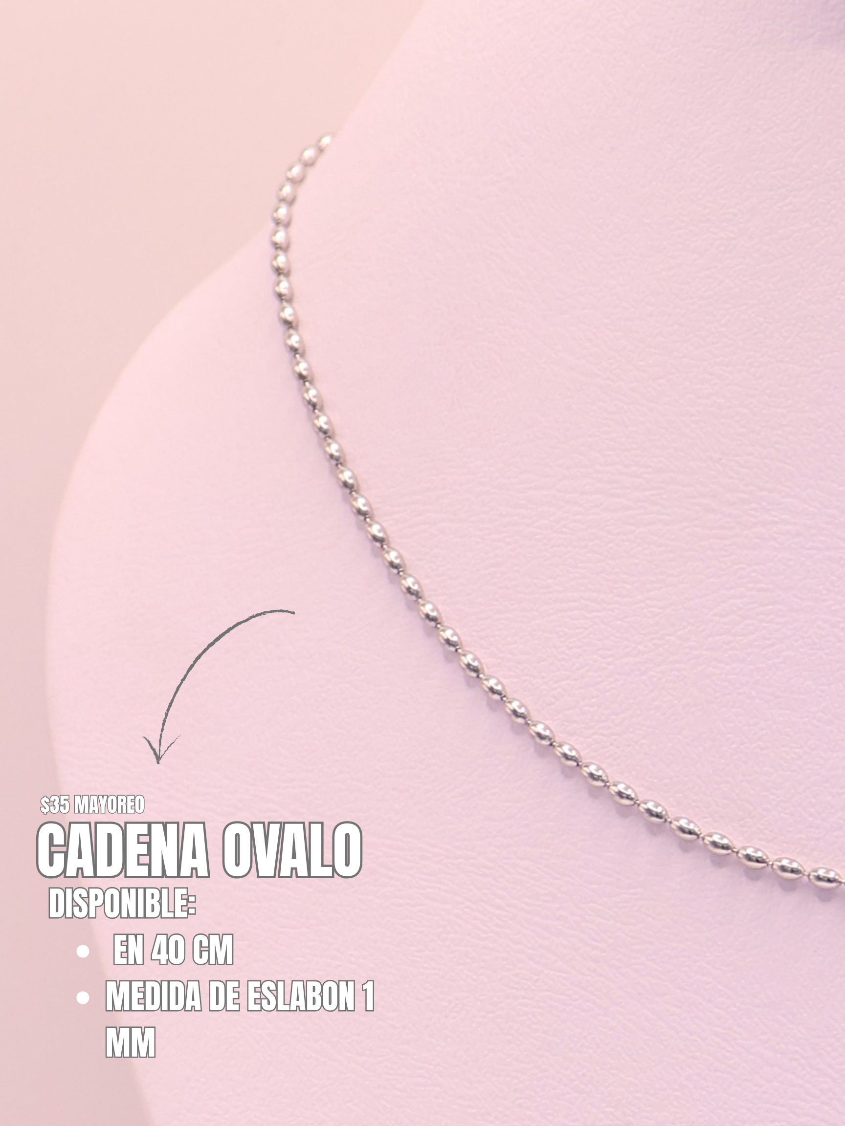 CADENA 65 OVALO