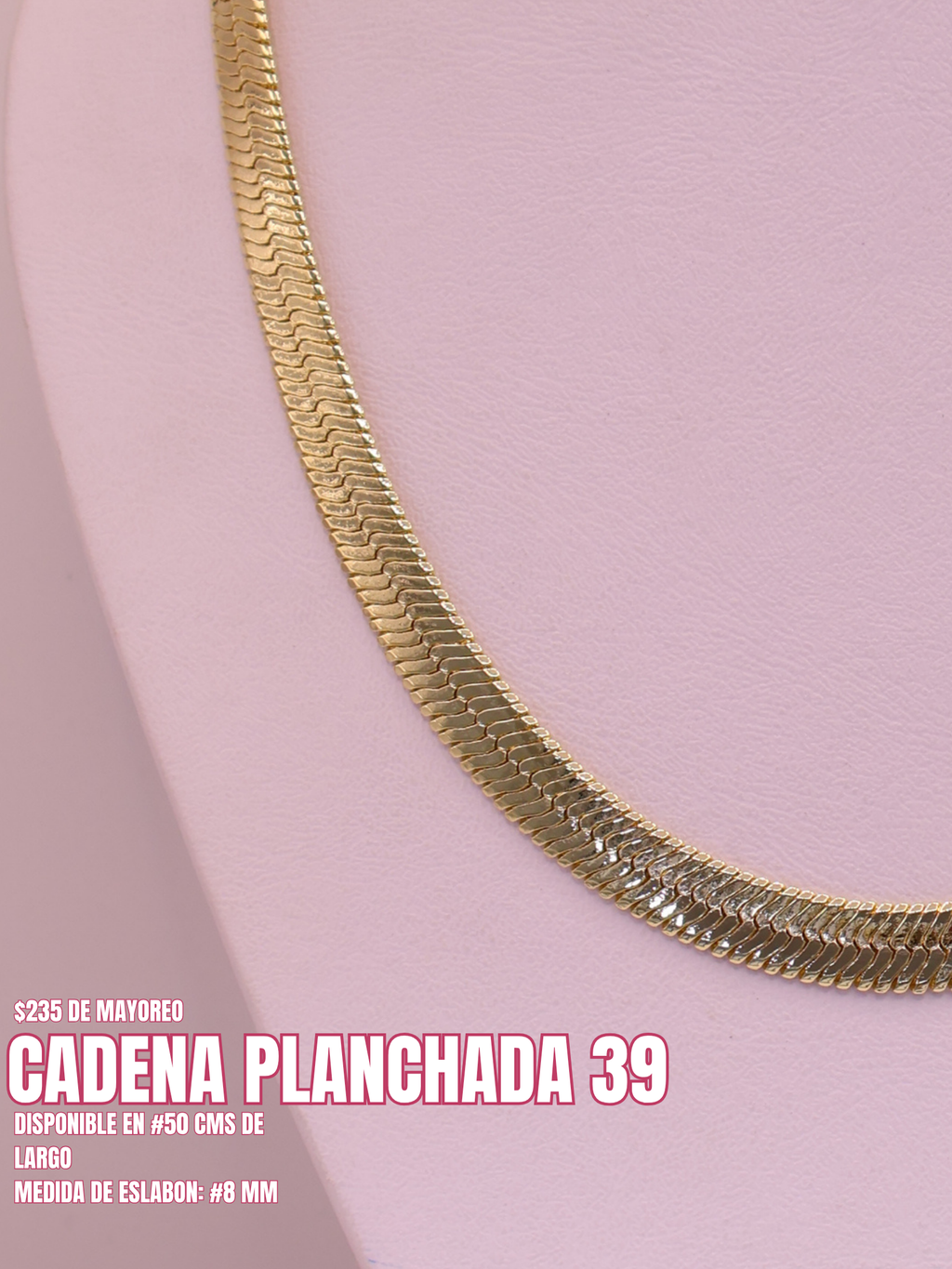 CADENA PLANCHADA 39 ORO LAMINADO