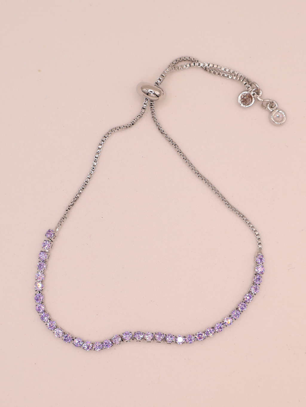 Pulsera Tenis LILA PLT