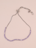 Pulsera Tenis LILA PLT