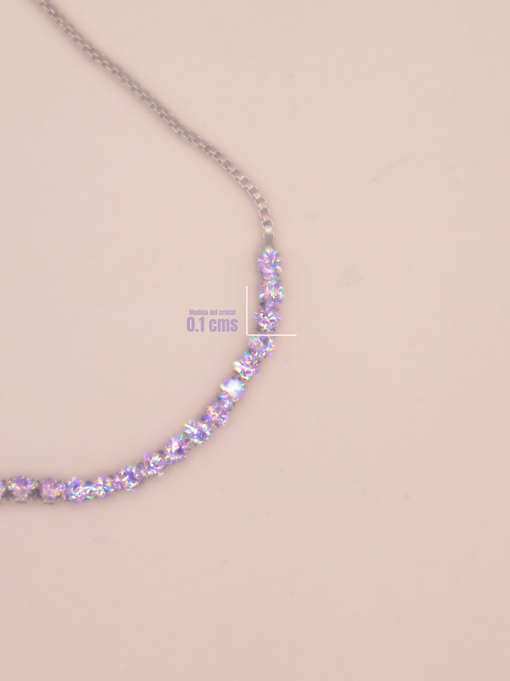 Pulsera Tenis LILA PLT
