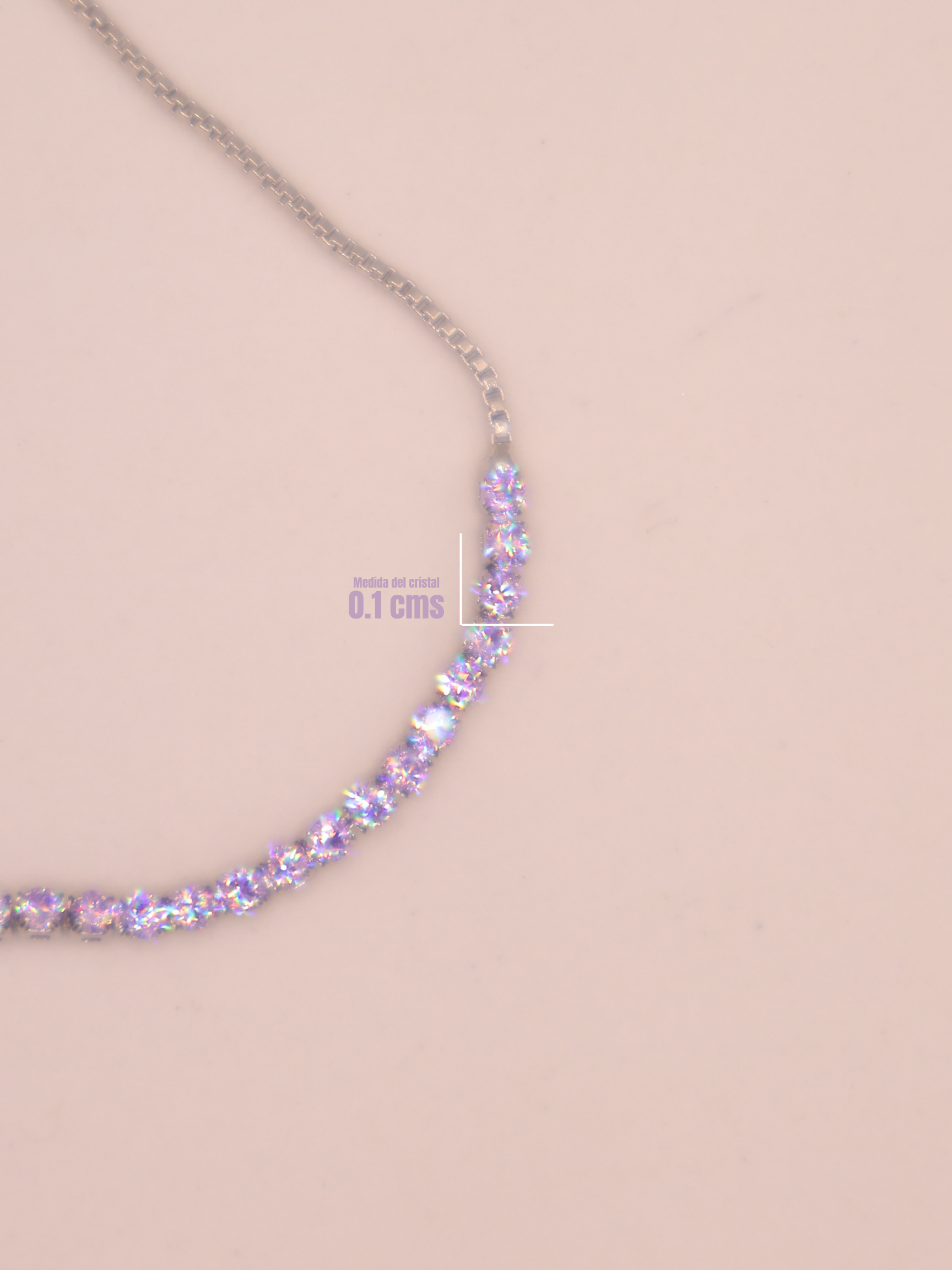 Pulsera Tenis LILA PLT