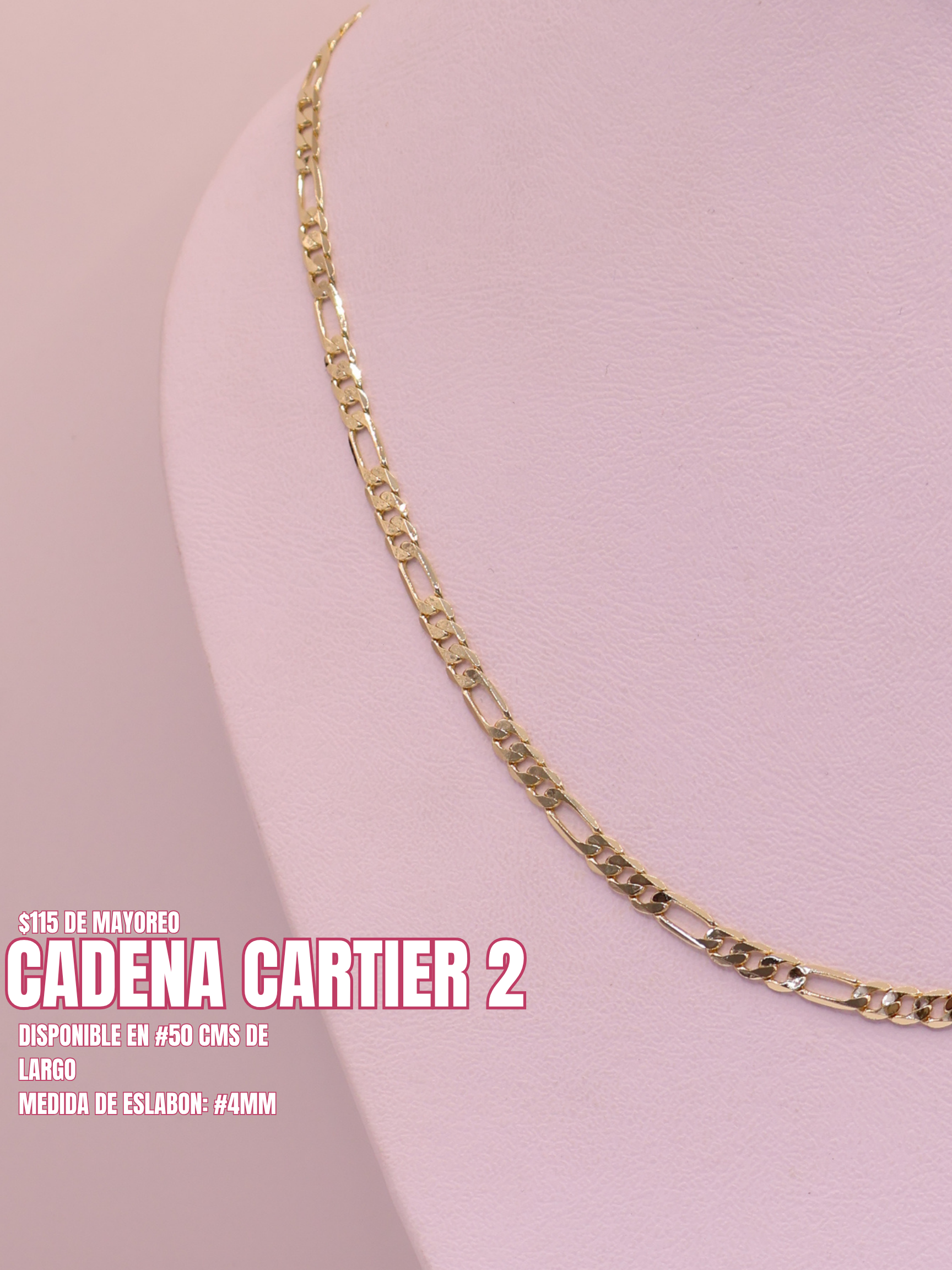 CADENA TIPO CARTIER 2 ORO LAMINADO