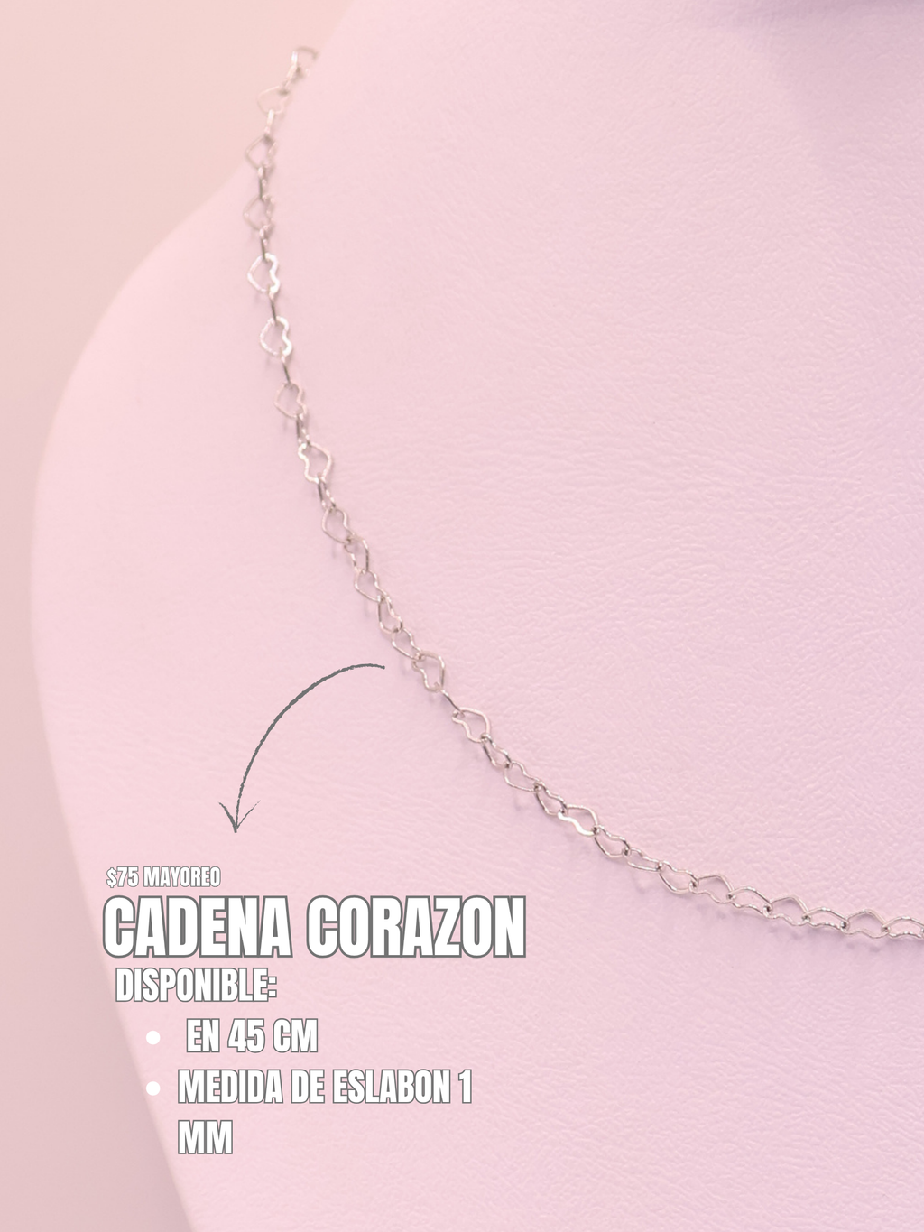 CADENA 72 CORAZON