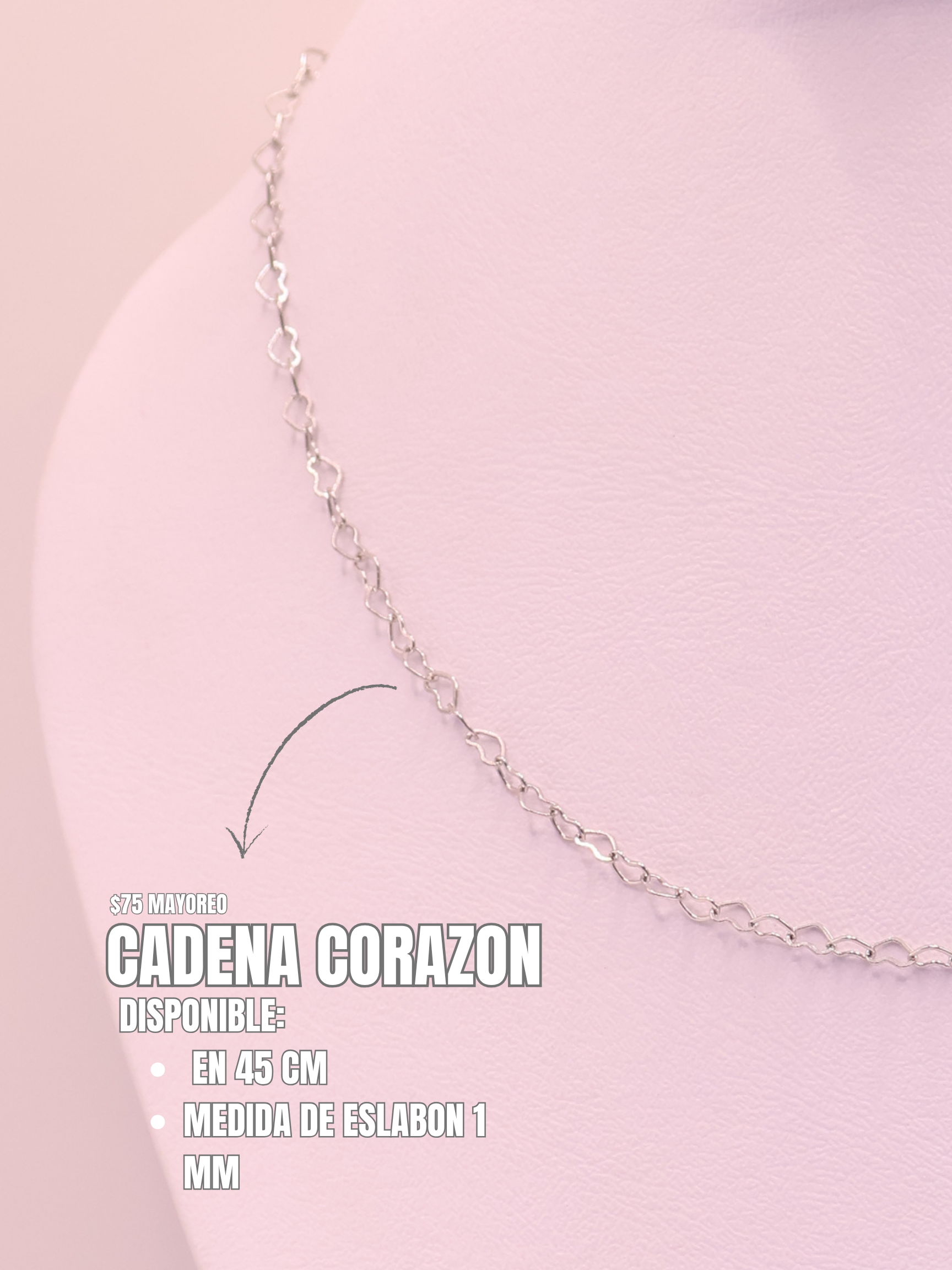 CADENA 72 CORAZON