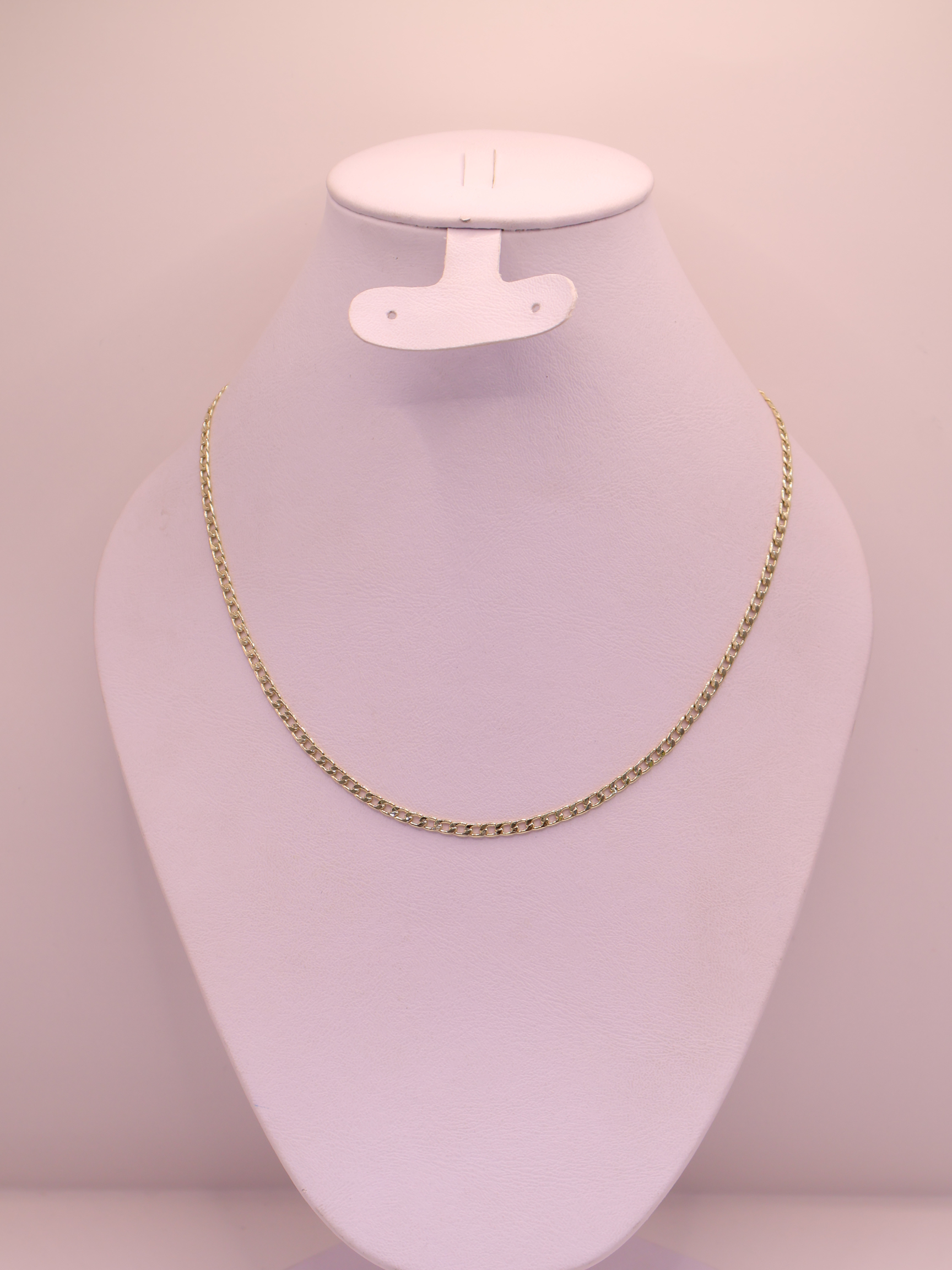 CADENA BARBADA 47 ORO LAMINADO