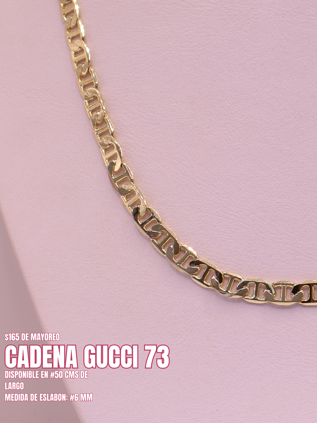 CADENA TIPO GUCCI 73 ORO LAMINADO