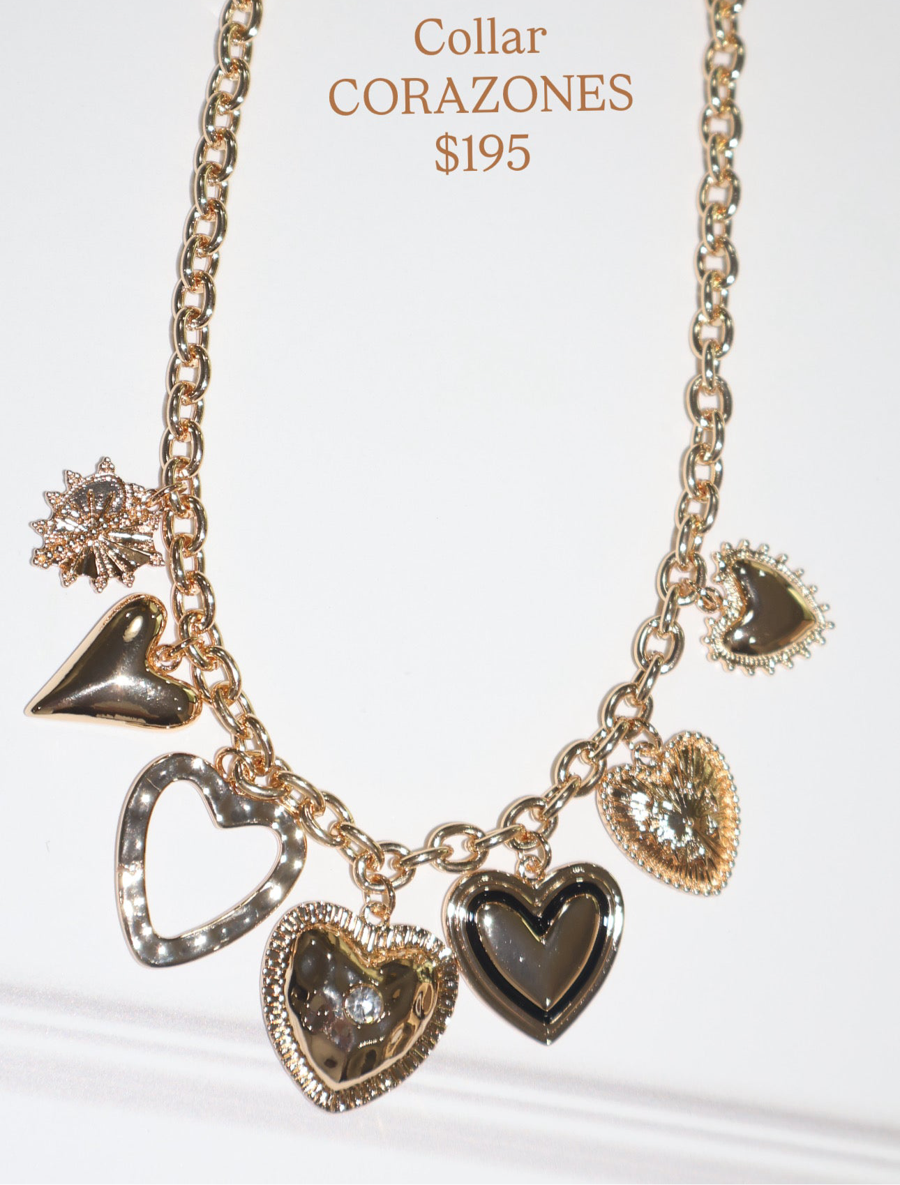 Collar CORAZONES BLACK