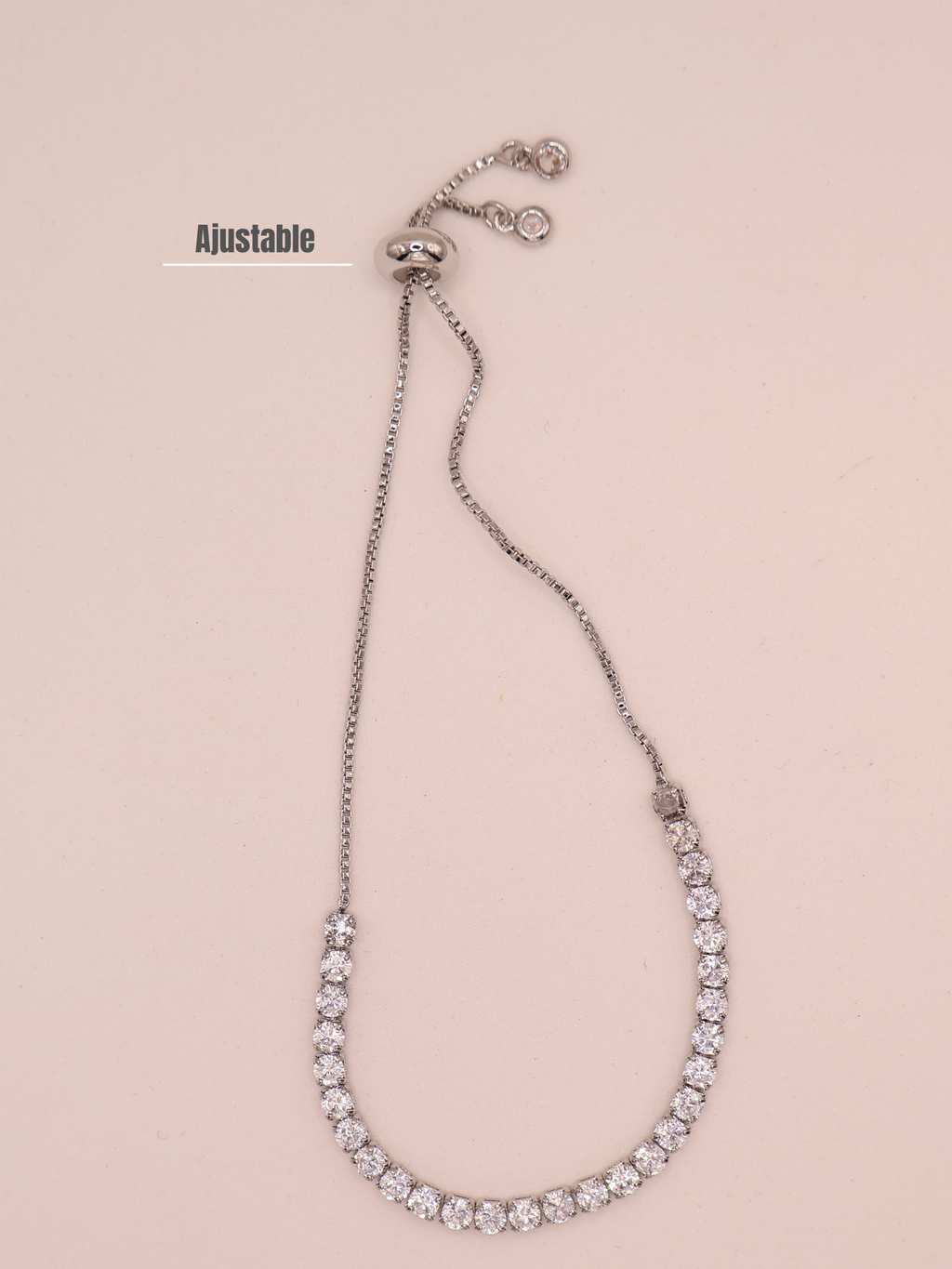Pulsera Tenis BLANCA PLT