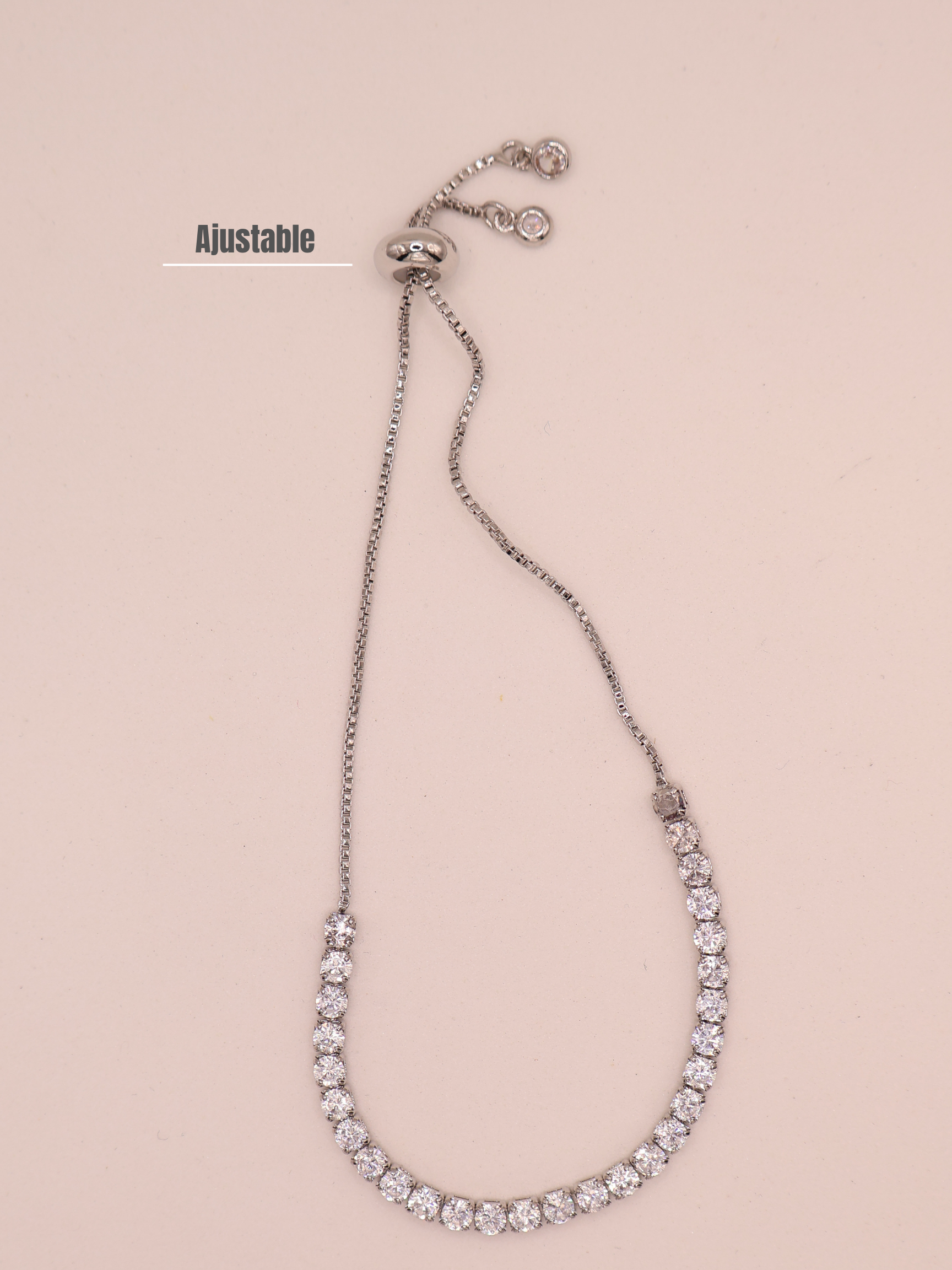 Pulsera Tenis BLANCA PLT
