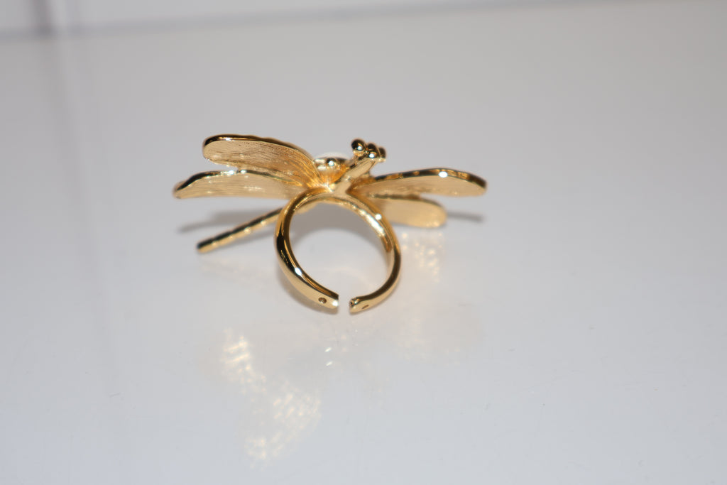 Anillo libélula ojo