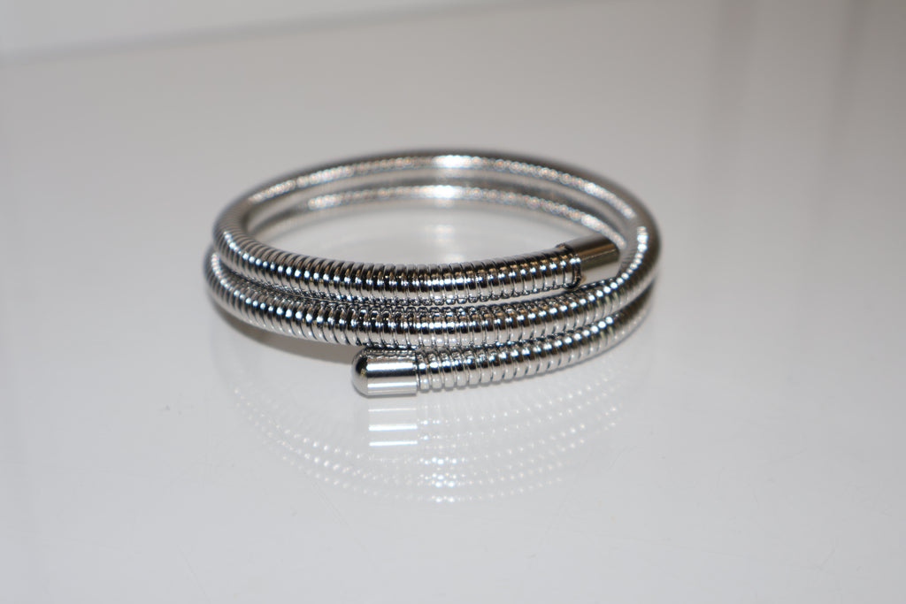 Brazalete espiral plata