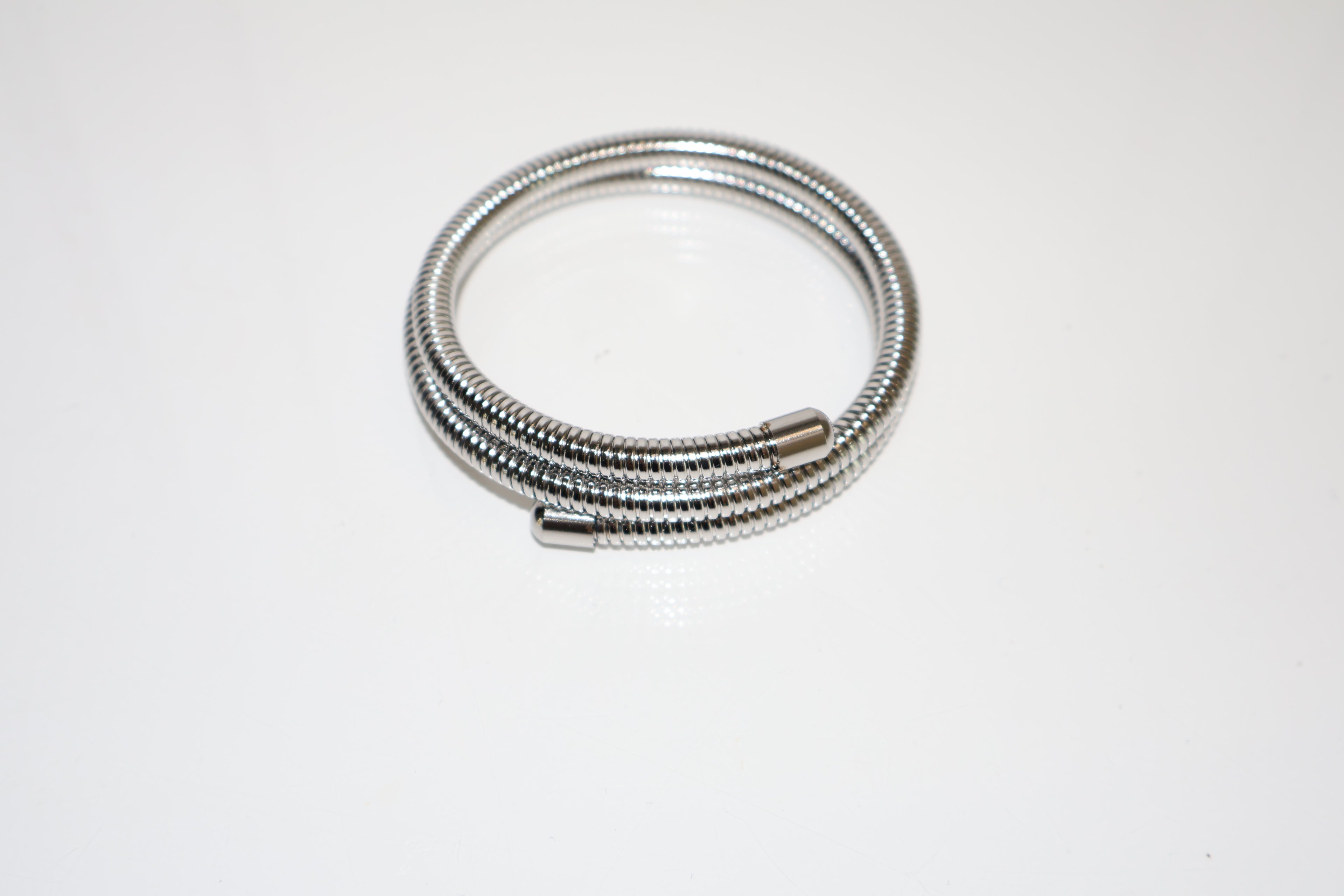 Brazalete espiral plata